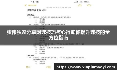 张伟独家分享网球技巧与心得助你提升球技的全方位指南